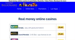 Desktop Screenshot of casinobillionaire.net
